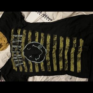 super cute off the shoulder nirvana top y2k